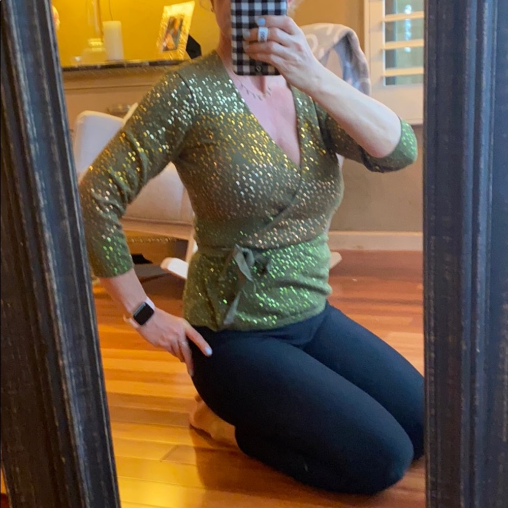 Stunning Color Easton Preston Sequin Sweater